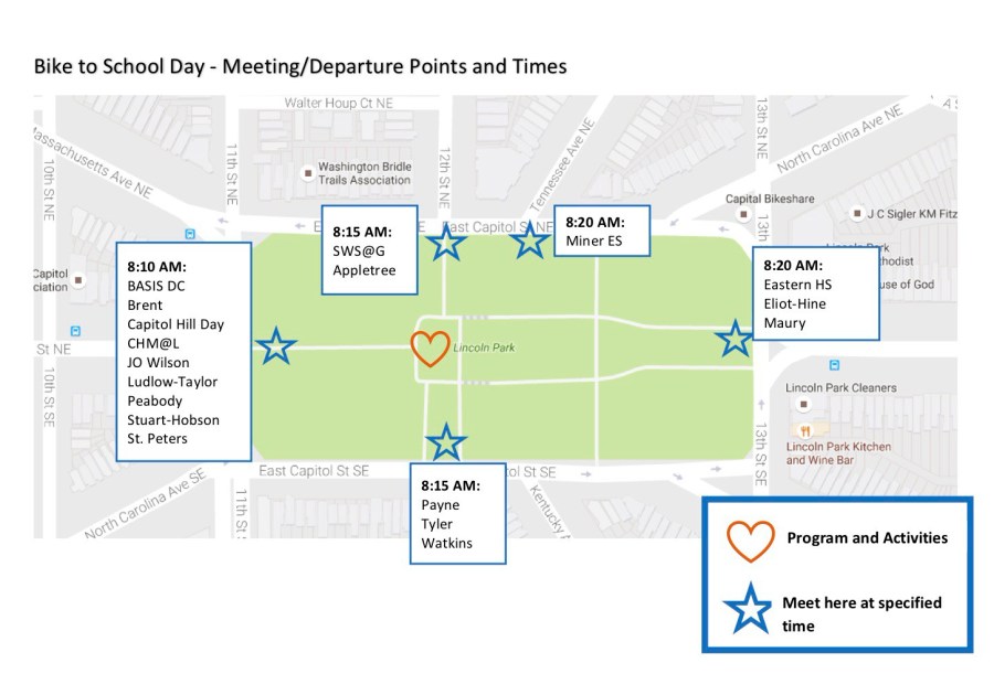 BTSD Departure points and times 2018