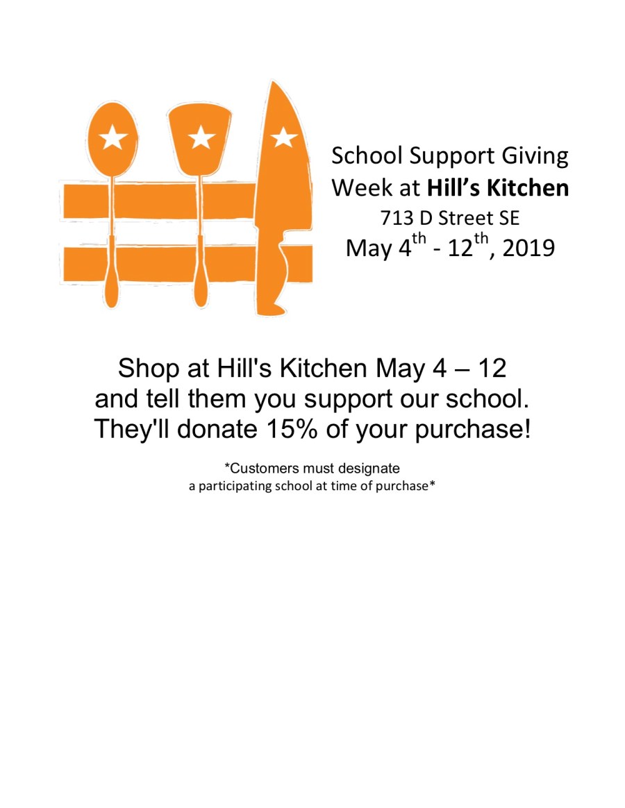 2019 School Support Giving Week at Hill